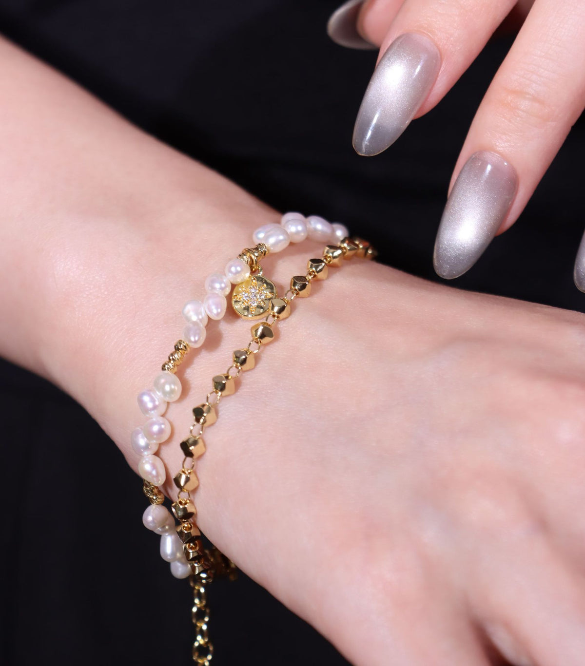 Pearl retro jewelry set by Yoshan