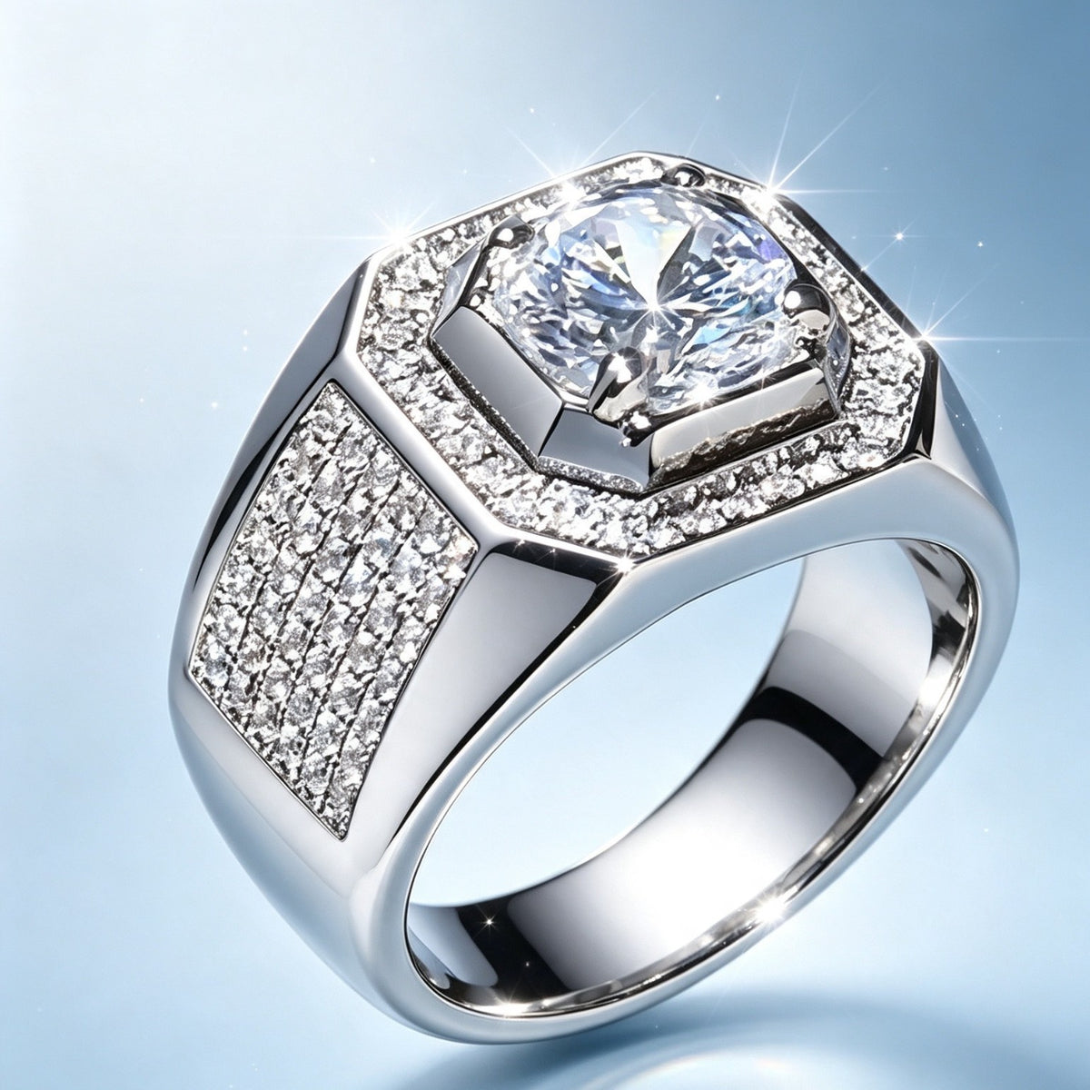 Cubic zirconia jewelry set by Yoshan, detail view 3