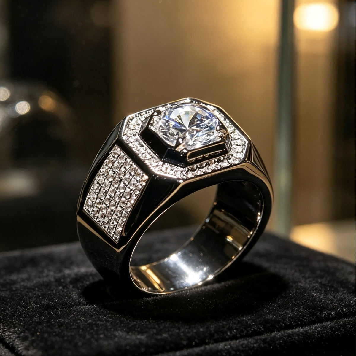Cubic zirconia jewelry set by Yoshan, detail view 4