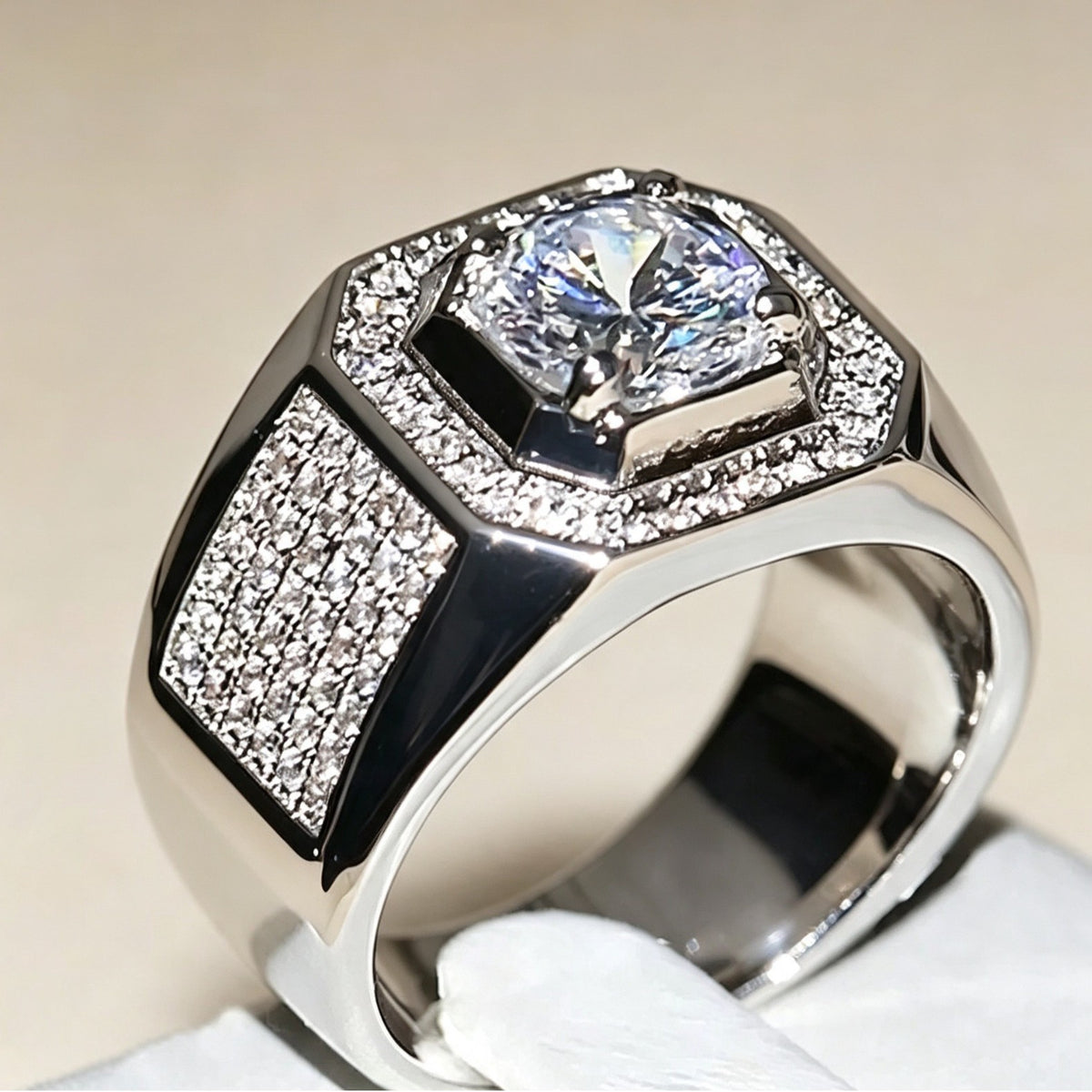 Cubic zirconia jewelry set by Yoshan, detail view 5