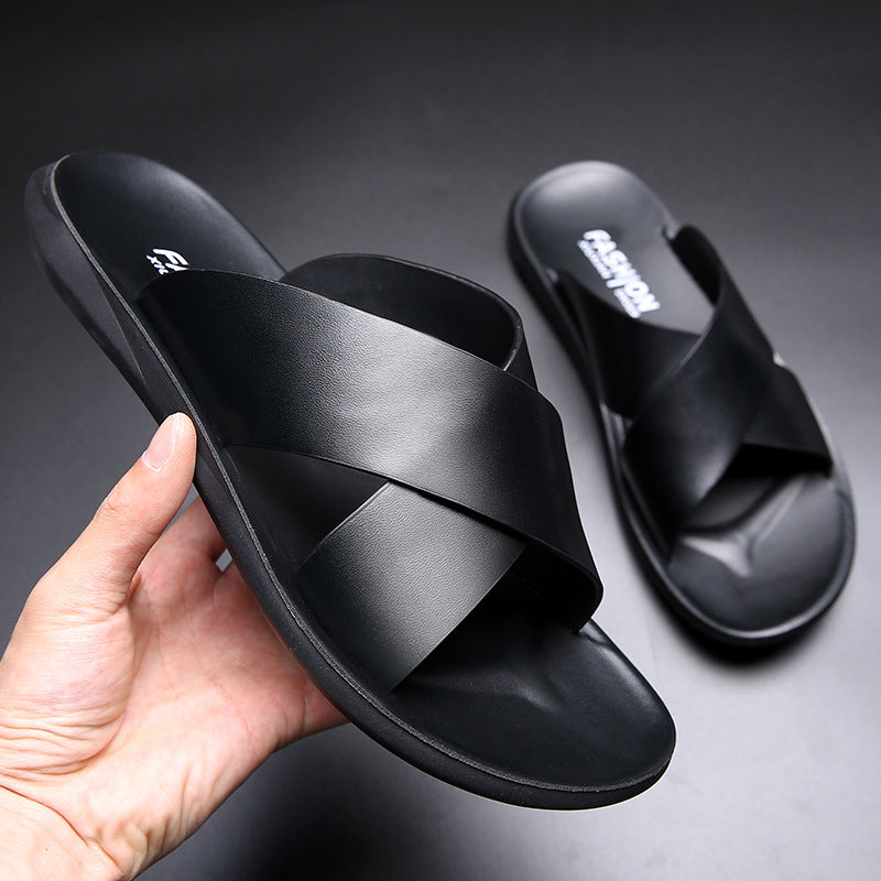 Men's Summer Indoor Plus Size Beach Casual Sandals Vacation Wedding Guest Strappy