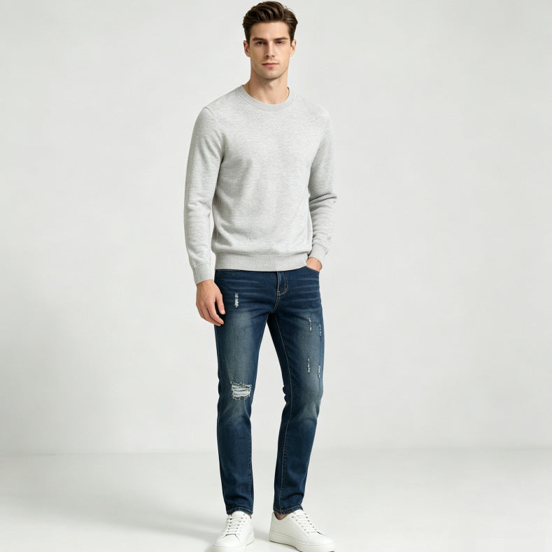 Men's Washed Slim-Fit Clothing Casual Shirt Everyday Outfit Weekend Wear Seasonal Look