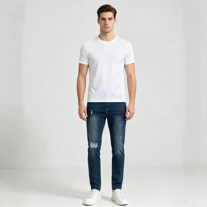 Men's Washed Slim-Fit Clothing Casual Shirt Everyday Outfit Weekend Wear Seasonal Look