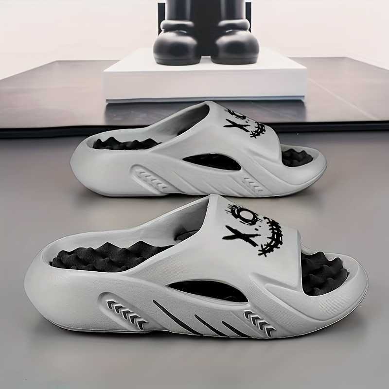 Women's Chunky Sole Outdoor Slide Slippers Open-toe Heeled Slides