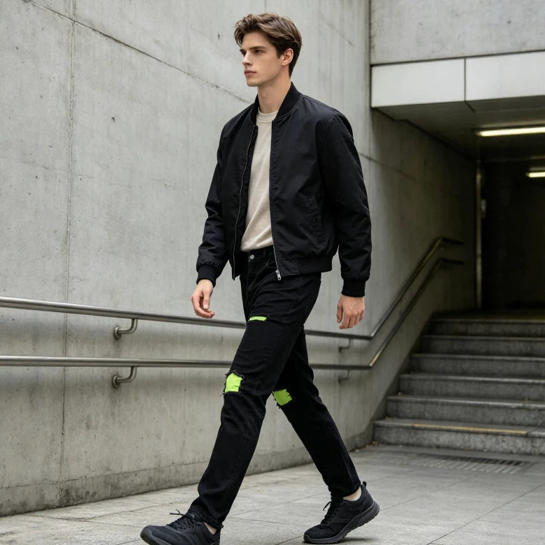 Men's Slim-Fit Color-Block Clothing Casual Shirt Everyday Outfit Weekend Wear Seasonal Look
