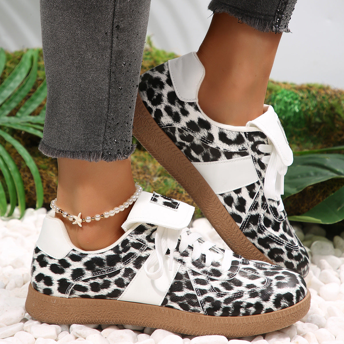 Women's Spring Summer Hong Kong Vintage Casual Court Sneakers Retro Tennis Shoes