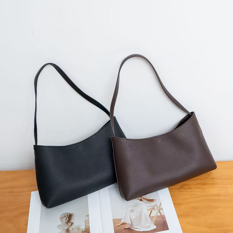 Women's Large-capacity Commute Office Leather Workwear Underarm Bag Crossbody for Travel and Sightseeing Everyday Casual Streetwear Premium Date Night