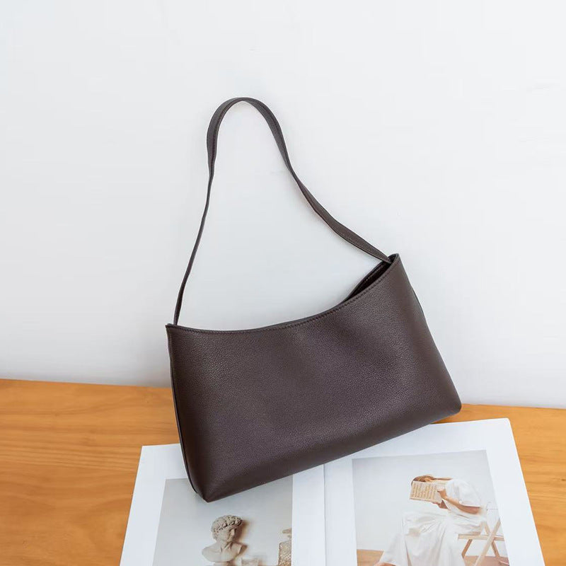 Women's Large-capacity Commute Office Leather Workwear Underarm Bag Crossbody for Travel and Sightseeing Everyday Casual Streetwear Premium Date Night