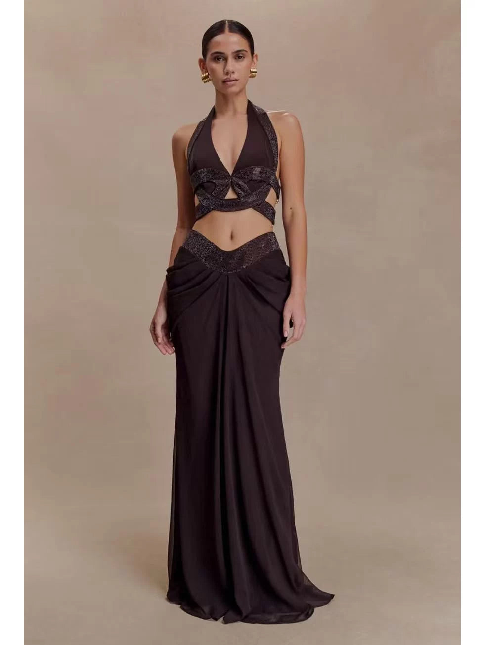 Women's Sleeveless French-inspired Evening Dress Formal Midi Dress Party Dress Formal Party Wedding Guest Dress
