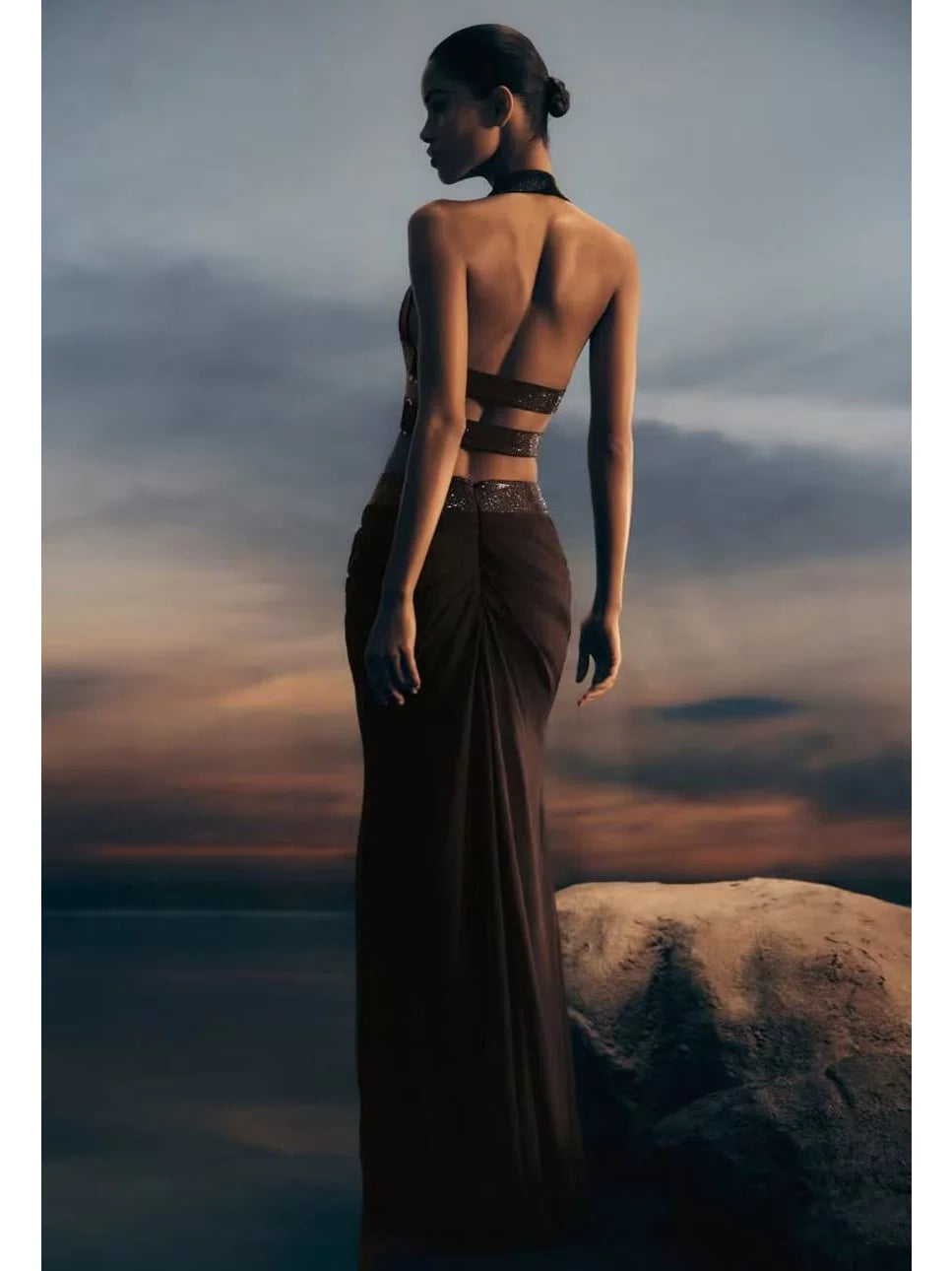 Women's Sleeveless French-inspired Evening Dress Formal Midi Dress Party Dress Formal Party Wedding Guest Dress