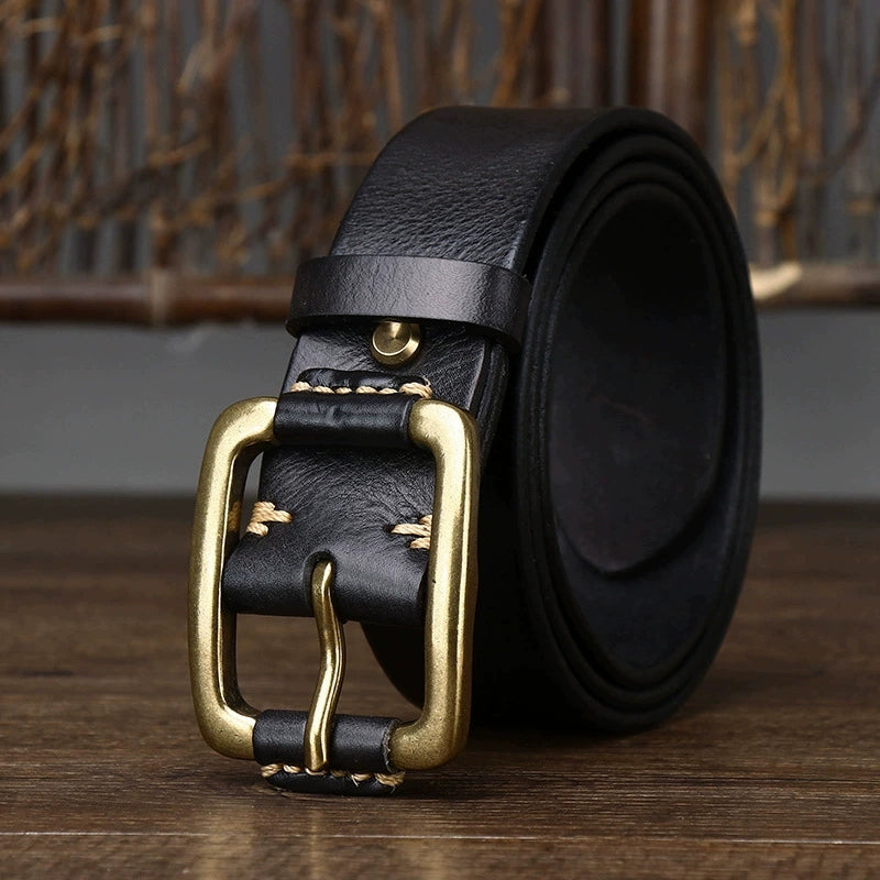 Women's Minimalist Oxidized Leather Korean-style Retro Waist Belt for Date Night Gift Party Designer Office Everyday