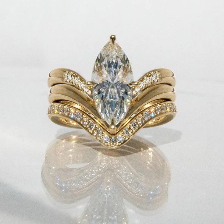 Cubic zirconia ring by Yoshan