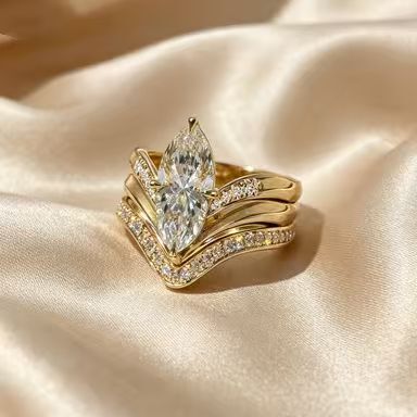 Cubic zirconia ring by Yoshan, detail view 4