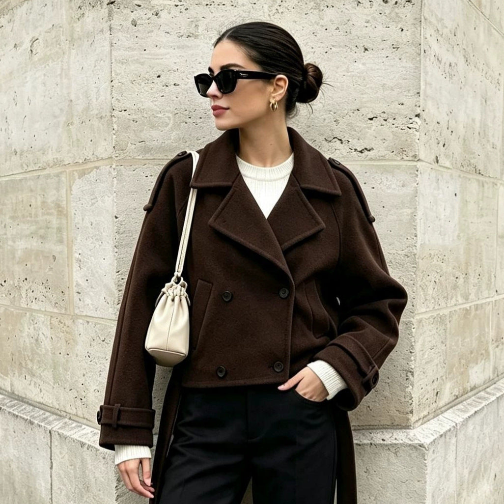 Women's Oversized Cropped Workwear Jacket Casual Coat Casual Everyday Wear Womenswear