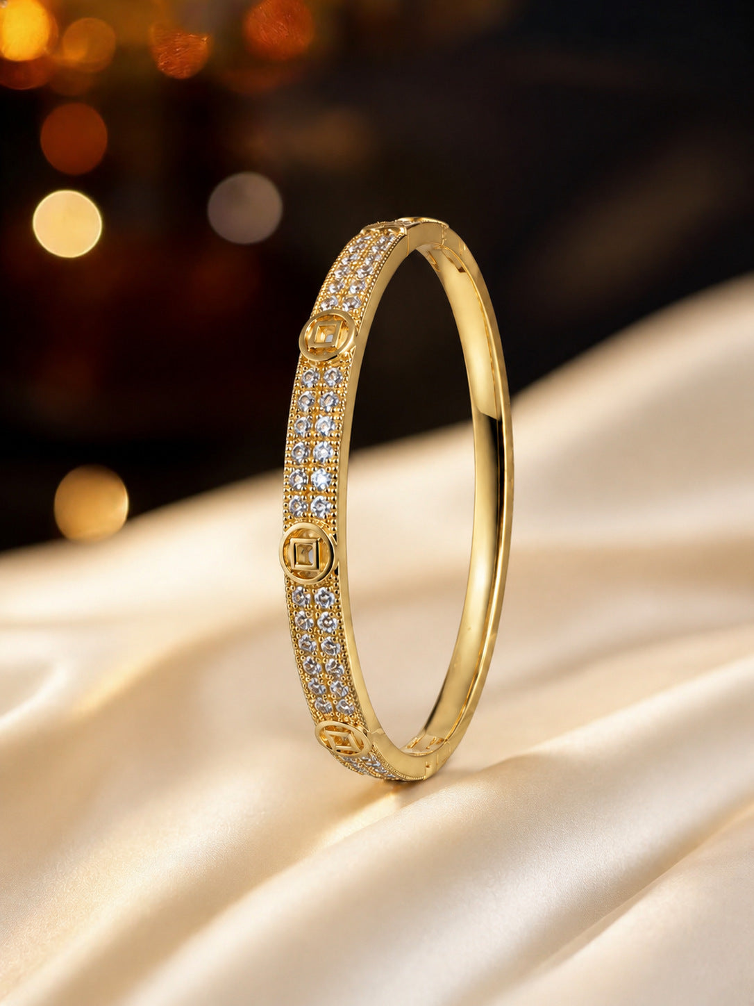 Gold cuff bracelet by Yoshan