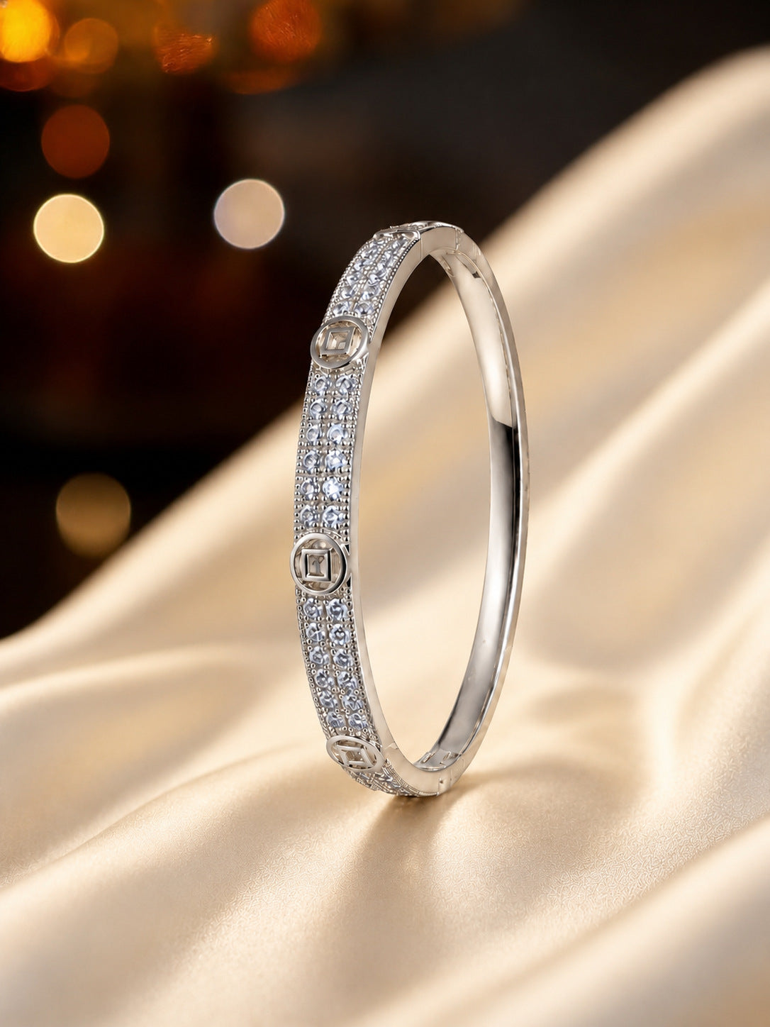 Silver cuff bracelet by Yoshan