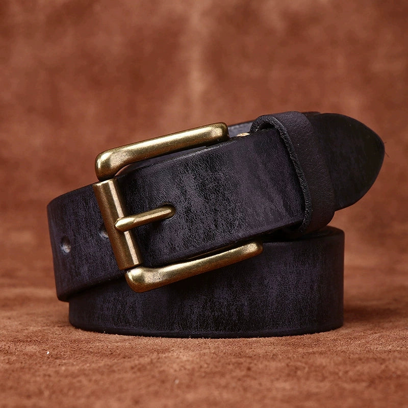 Women's Handcrafted Leather Korean-style Retro Waist Belt for Date Night Gift Party Versatile Designer Office Everyday