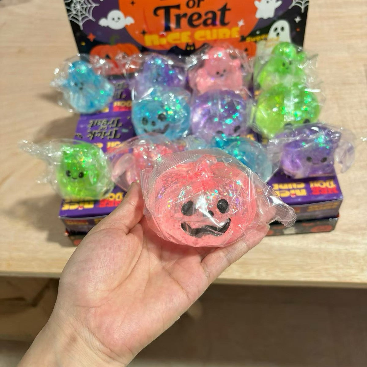 Women's Squeeze Halloween Pumpkin Fidget Toy Sensory Desk Toy