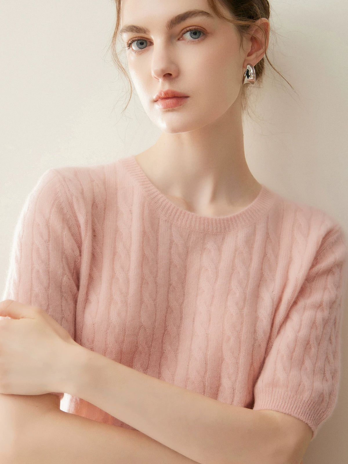 Women's Fall Winter Cropped Sweater Knit Pullover Top for Casual Outfits Spring Travel Office Everyday Date Night