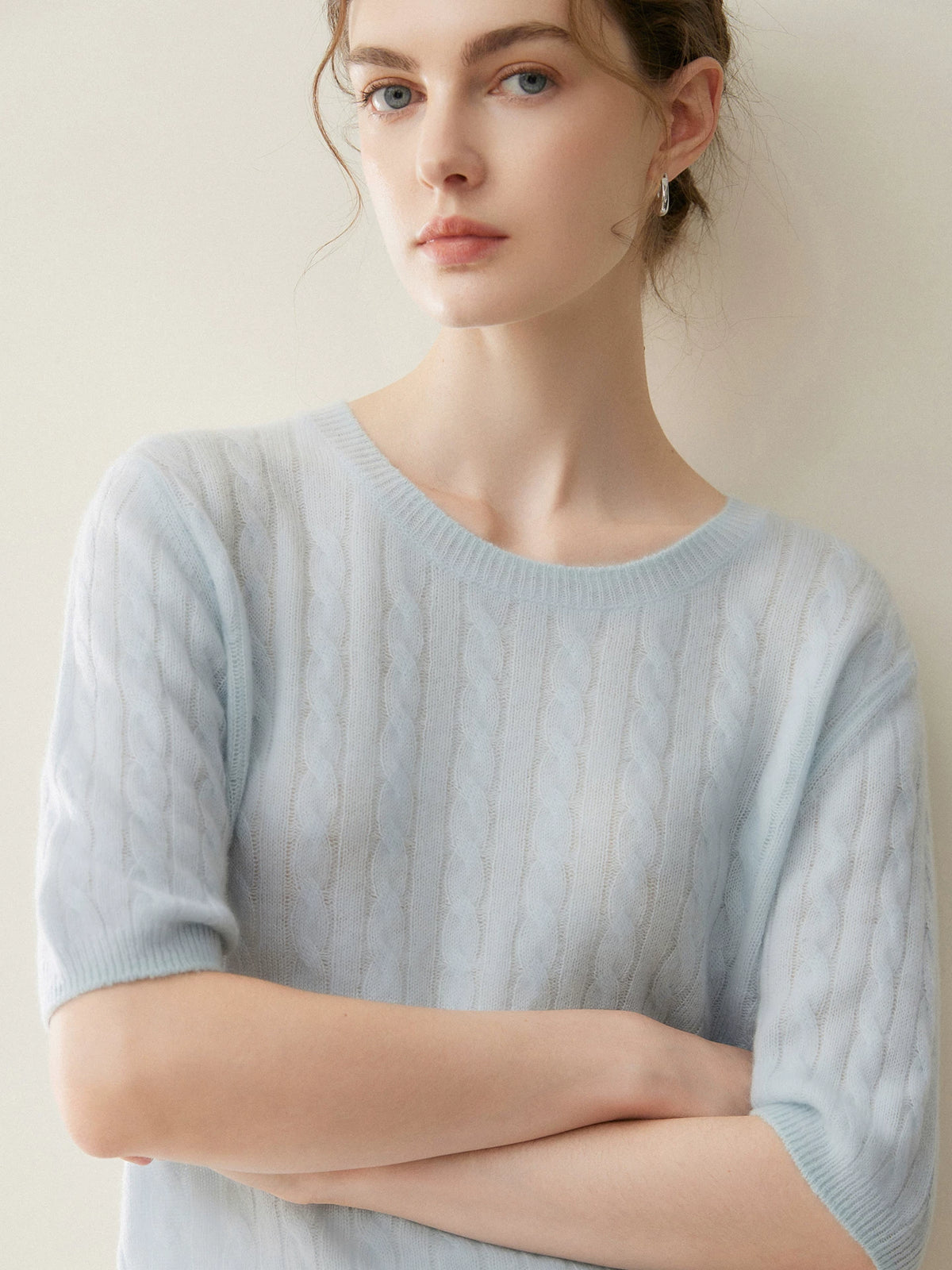 Women's Fall Winter Cropped Sweater Knit Pullover Top for Casual Outfits Spring Travel Office Everyday Date Night