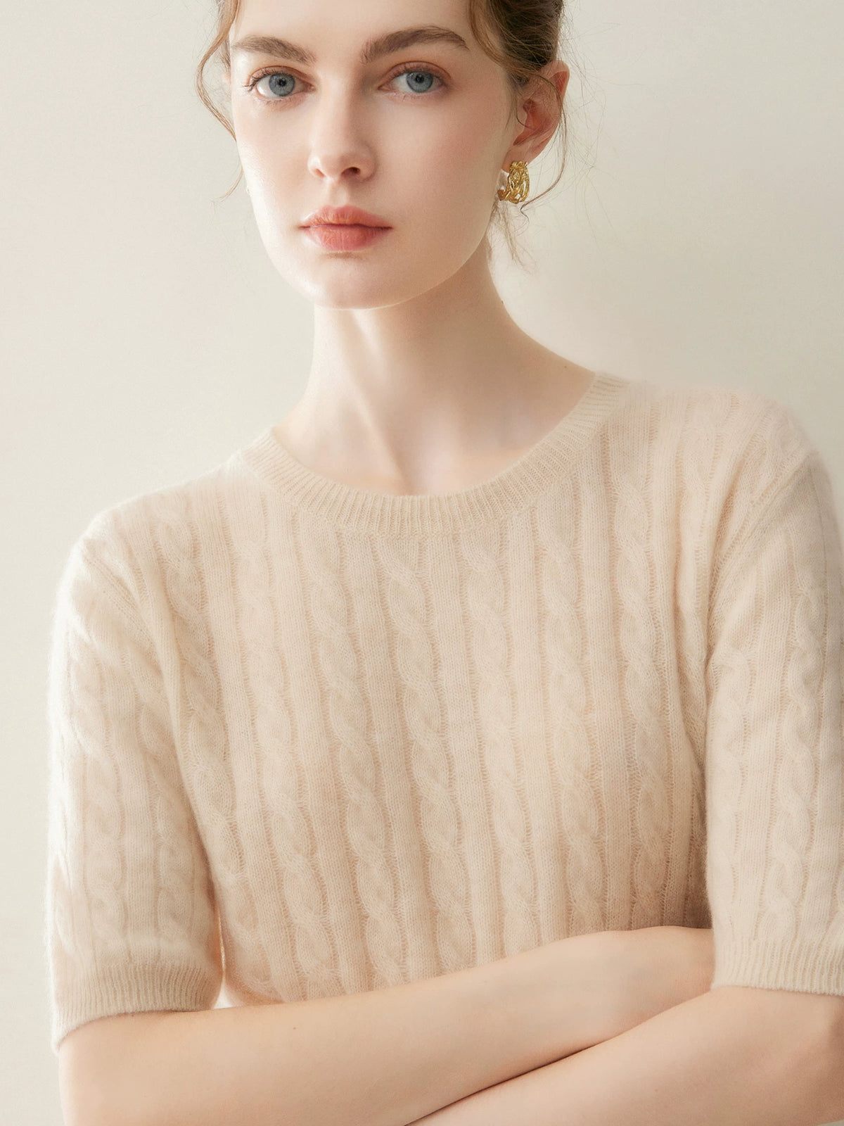 Women's Fall Winter Cropped Sweater Knit Pullover Top for Casual Outfits Spring Travel Office Everyday Date Night