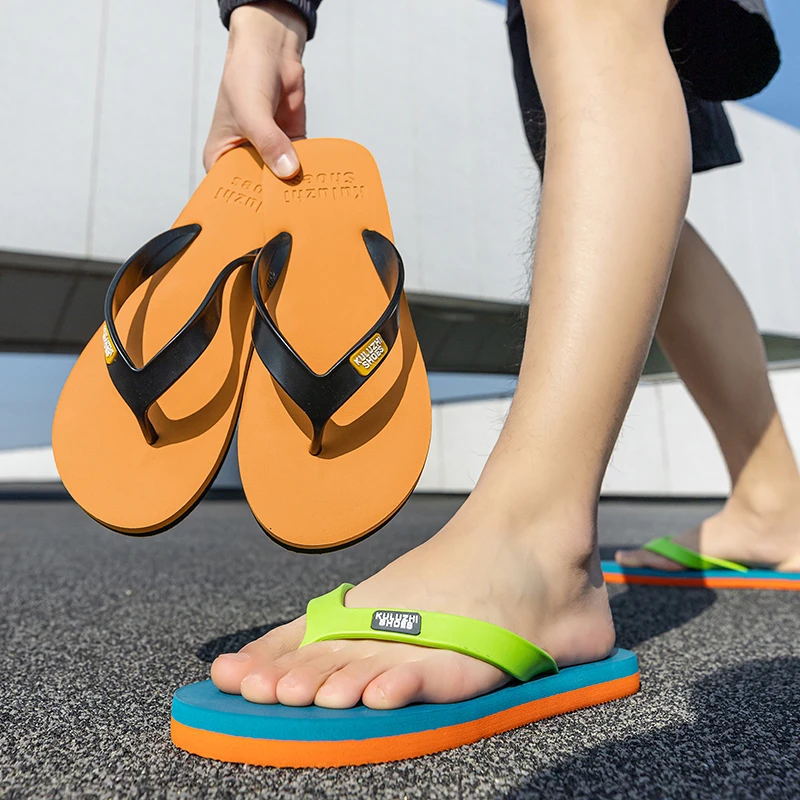 Women's Breathable Mesh Color-block Beach Casual Slide Slippers Open-toe Heeled Slides