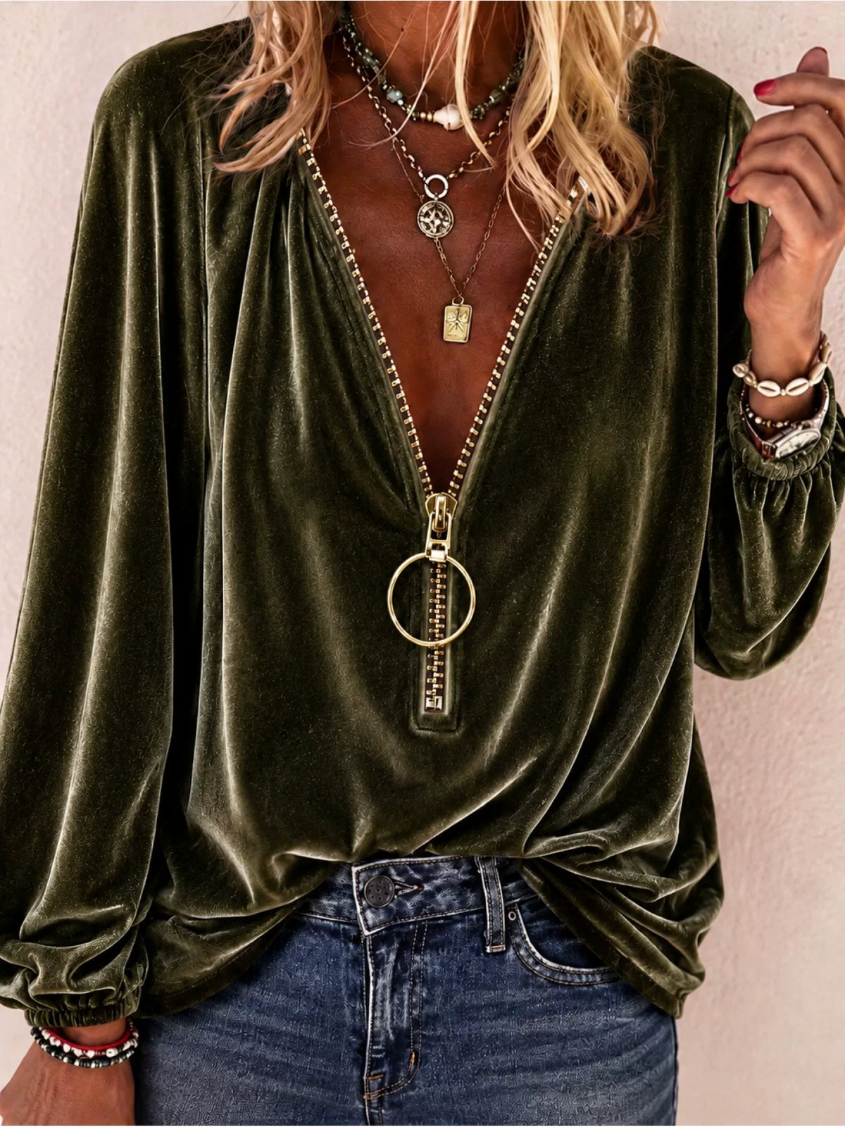 Women's Long Sleeve Zip Casual Hoodie Sweatshirt Pullover Everyday Fashion Outfit Everyday Fashion Style for Women