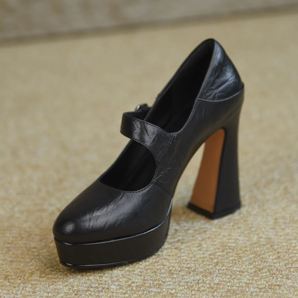 Women's Chunky Sole Platform Block Heel High Heel Pumps Closed-Toe Dress Heels Wedding Guest Cocktail Party