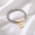 Pearl cuff bracelet by Yoshan