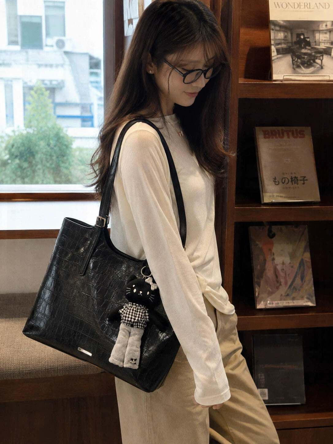 Women's Large-capacity Commuter Office Workwear Tote Bag Shoulder Crossbody Purse Work Travel Everyday Purse