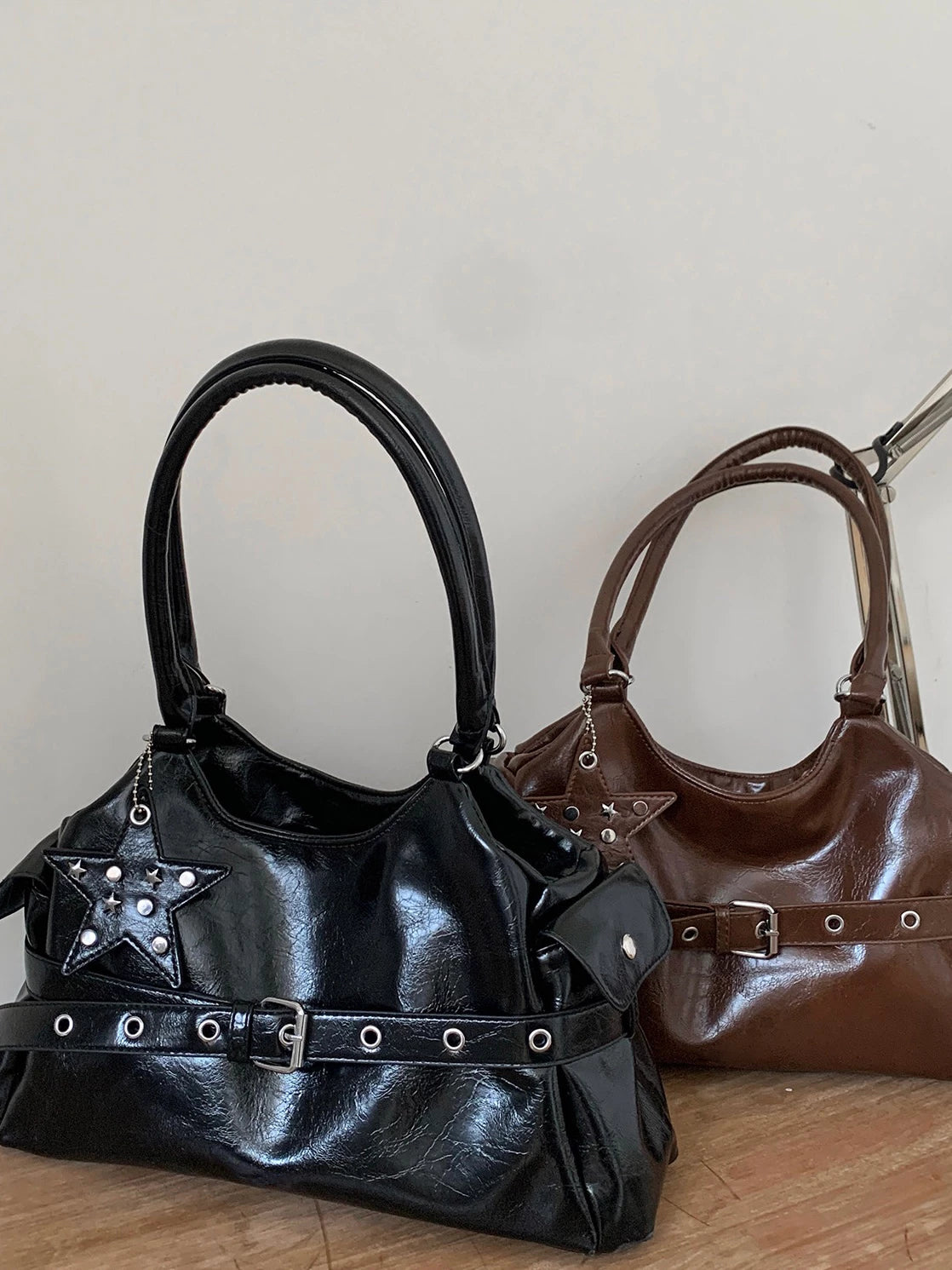 Women's Waxed Commuter Office Designer Workwear Tote Bag Shoulder Crossbody Purse Work Travel Everyday Purse