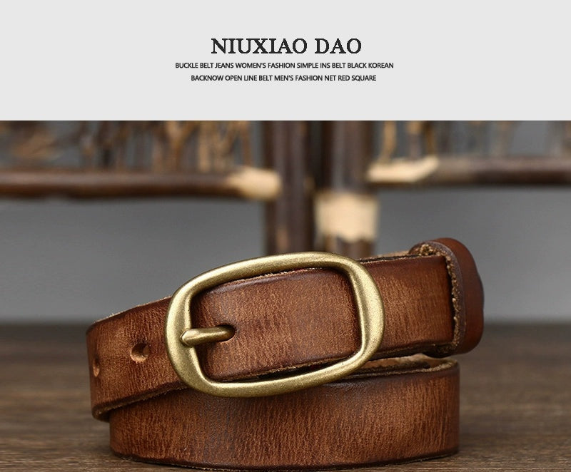 Women's Pin Buckle Commute Frosted Oxidized Office Leather Suede Workwear Retro Waist Belt for Date Night Gift Party Versatile Designer Everyday Vacation