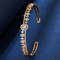 Gold retro cuff bracelet by Yoshan