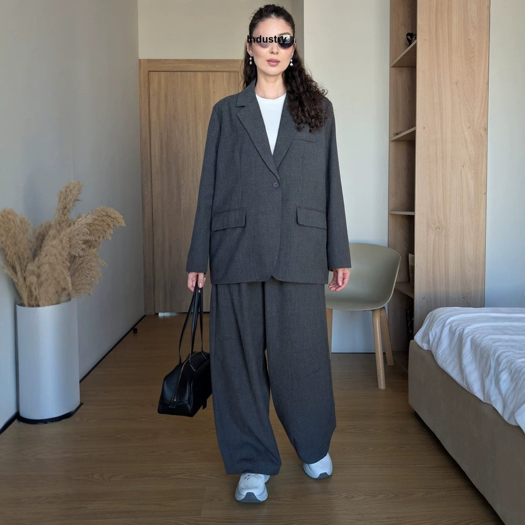 Women's Workwear Oversized Casual Blazer Workwear Jacket