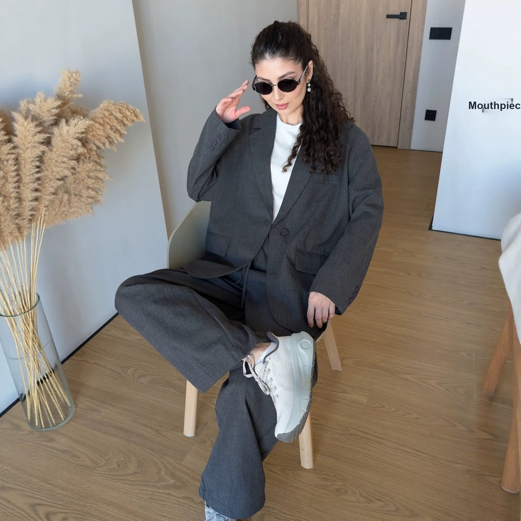 Women's Workwear Oversized Casual Blazer Workwear Jacket