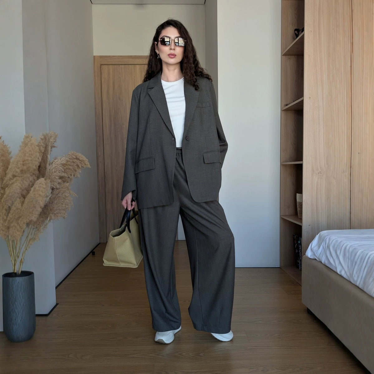 Women's Workwear Oversized Casual Blazer Workwear Jacket