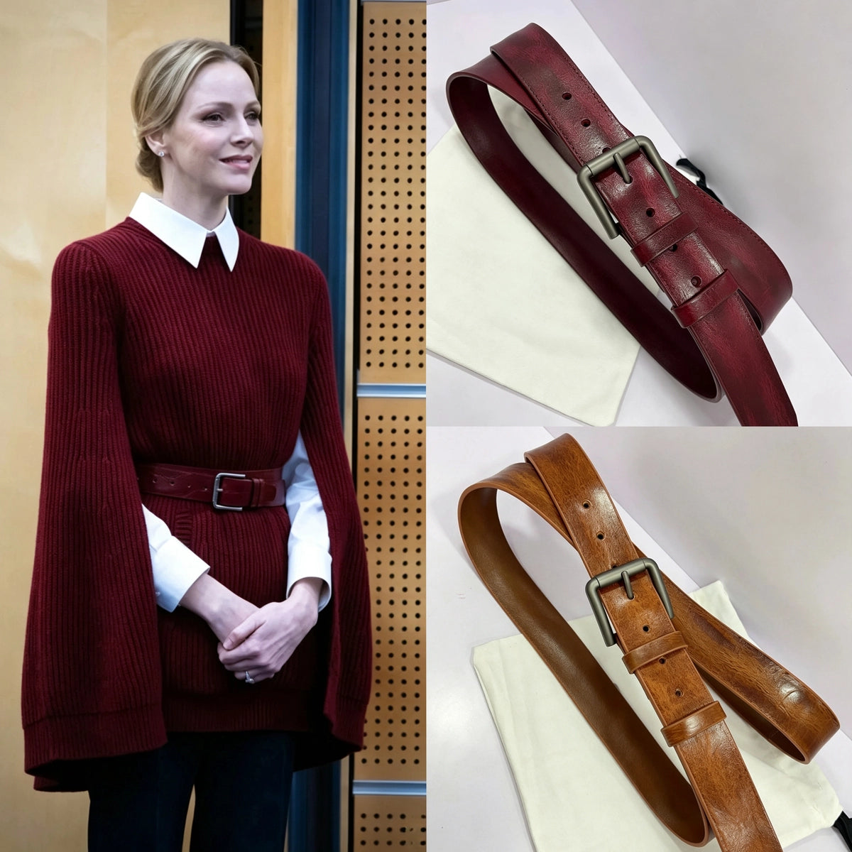 Women's Wide Knit Oxidized Coat Belt Retro Waist Gift Party Everyday Wear Office Vacation