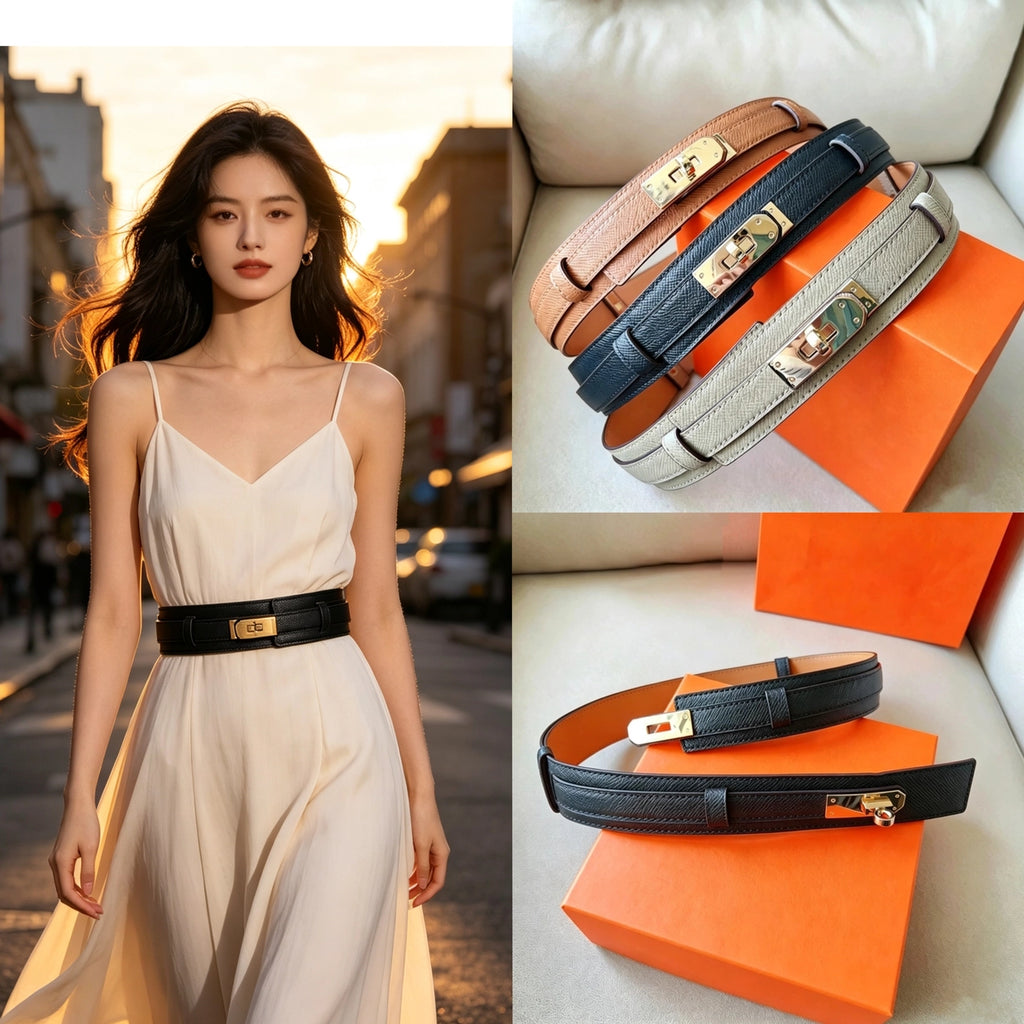 Women's Lock Buckle Waist-Defining Slim-Waist Wide Waist Belt Dress Waist-Cinching Gift Party Office Everyday