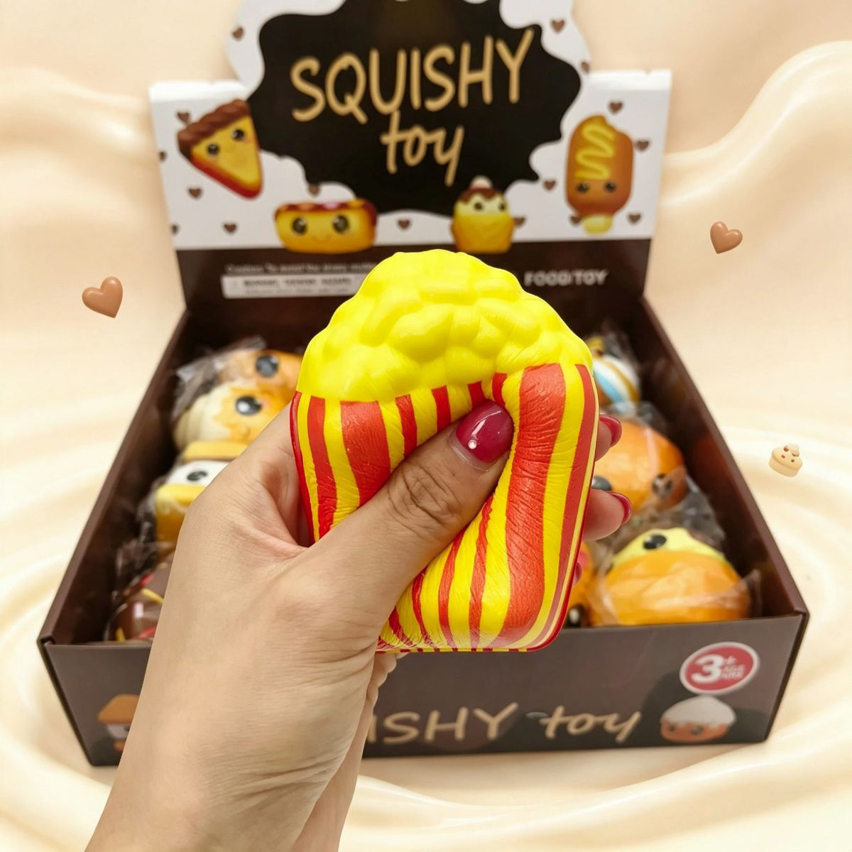 Women's Squeeze Burger Food-play Fidget Toy Sensory Desk Toy