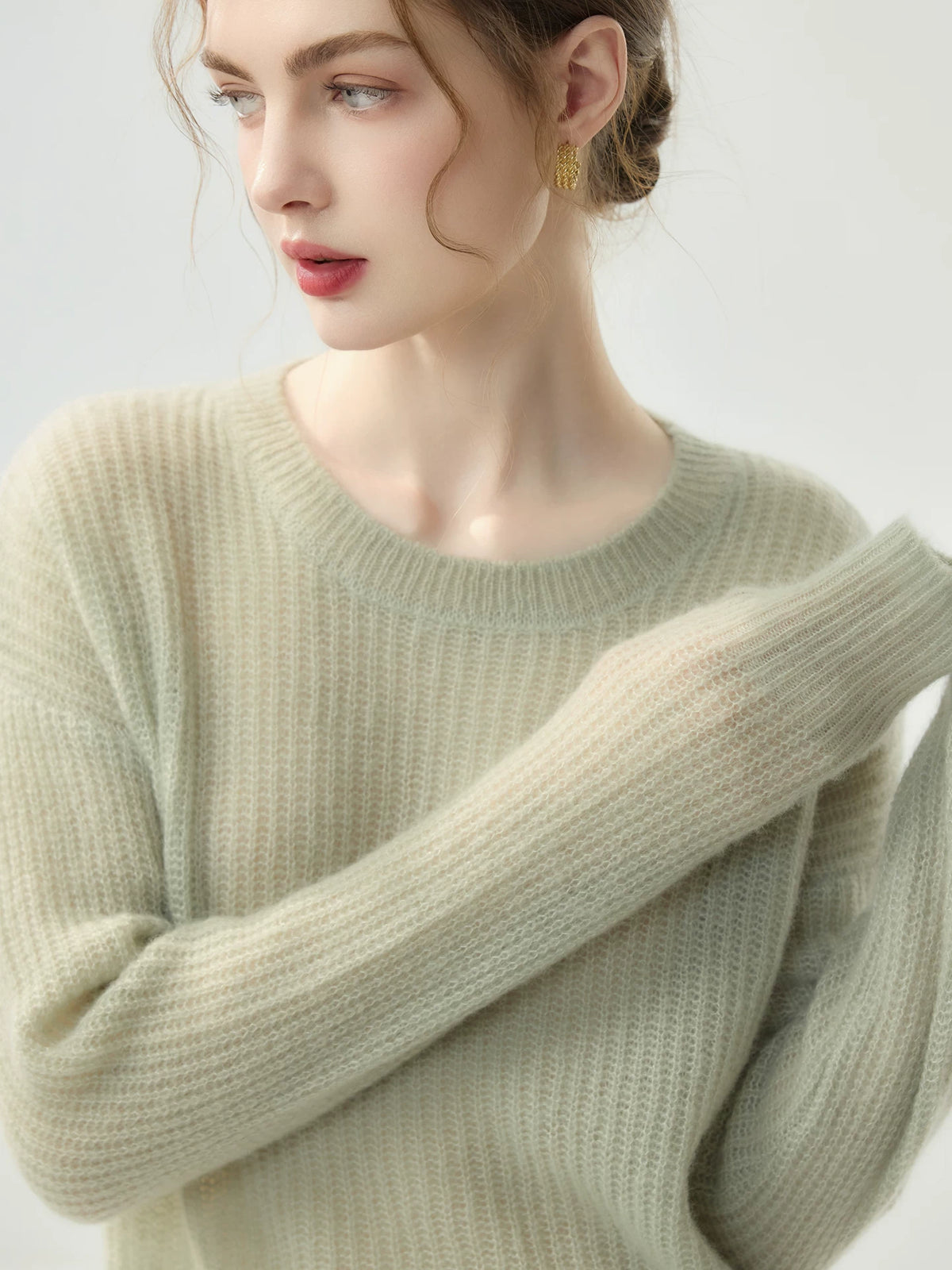 Women's Fall Winter Oversized Long Sleeve Relaxed Sweater Knit Pullover Top for Casual Outfits Spring Travel Office Everyday