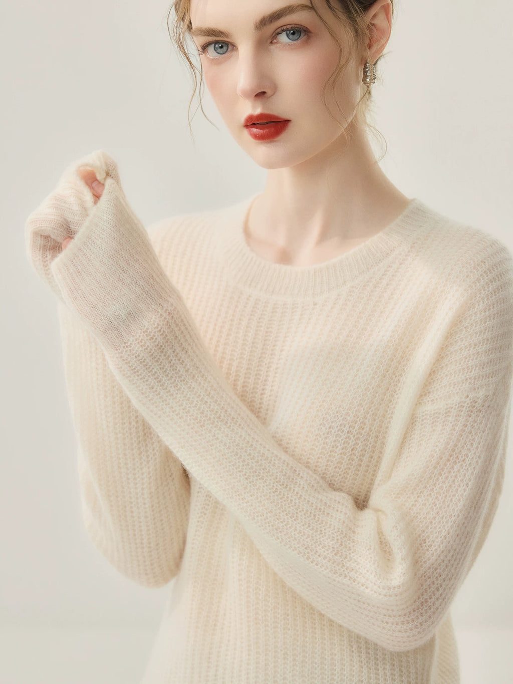 Women's Fall Winter Oversized Long Sleeve Relaxed Sweater Knit Pullover Top for Casual Outfits Spring Travel Office Everyday