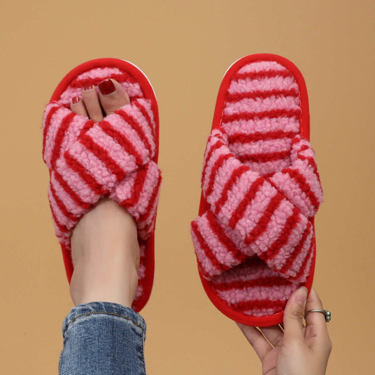 Women's Plush Slippers Outdoor Mules Casual Everyday Wear Womenswear