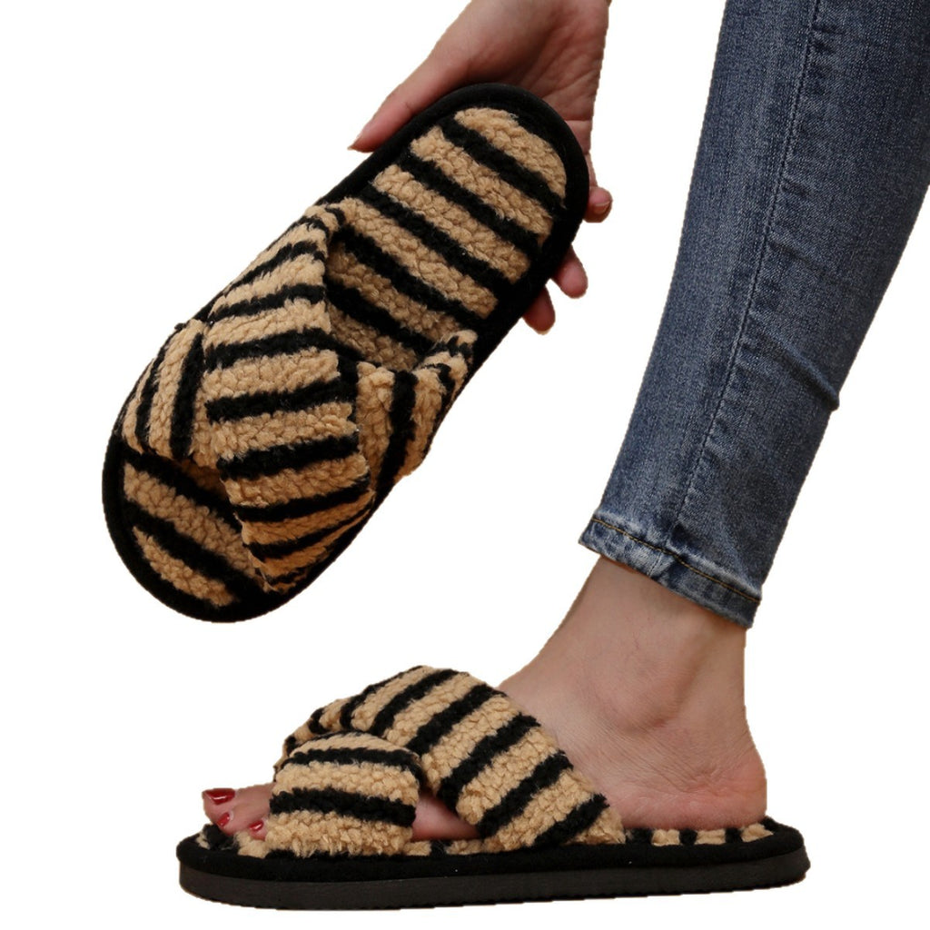 Women's Plush Slippers Outdoor Mules Casual Everyday Wear Womenswear