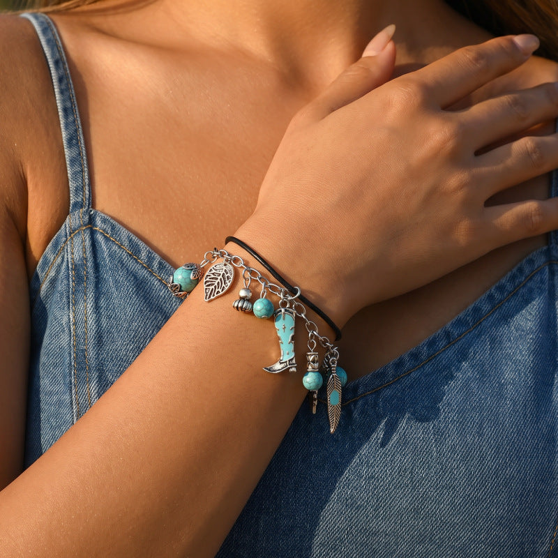 Retro cuff bracelet by Yoshan, detail view 2