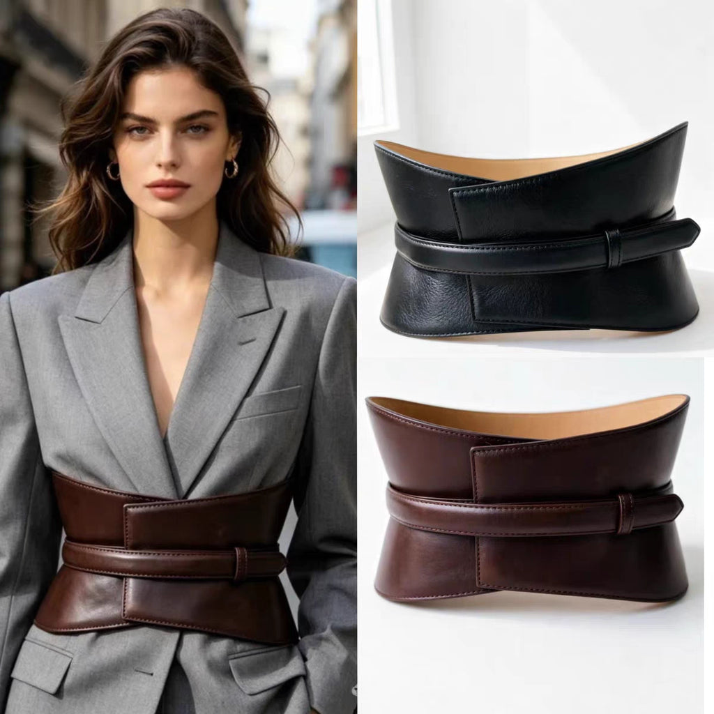 Women's Minimalist Leather Dress Belt Waist for Date Night Gift Party Versatile Designer Office Everyday