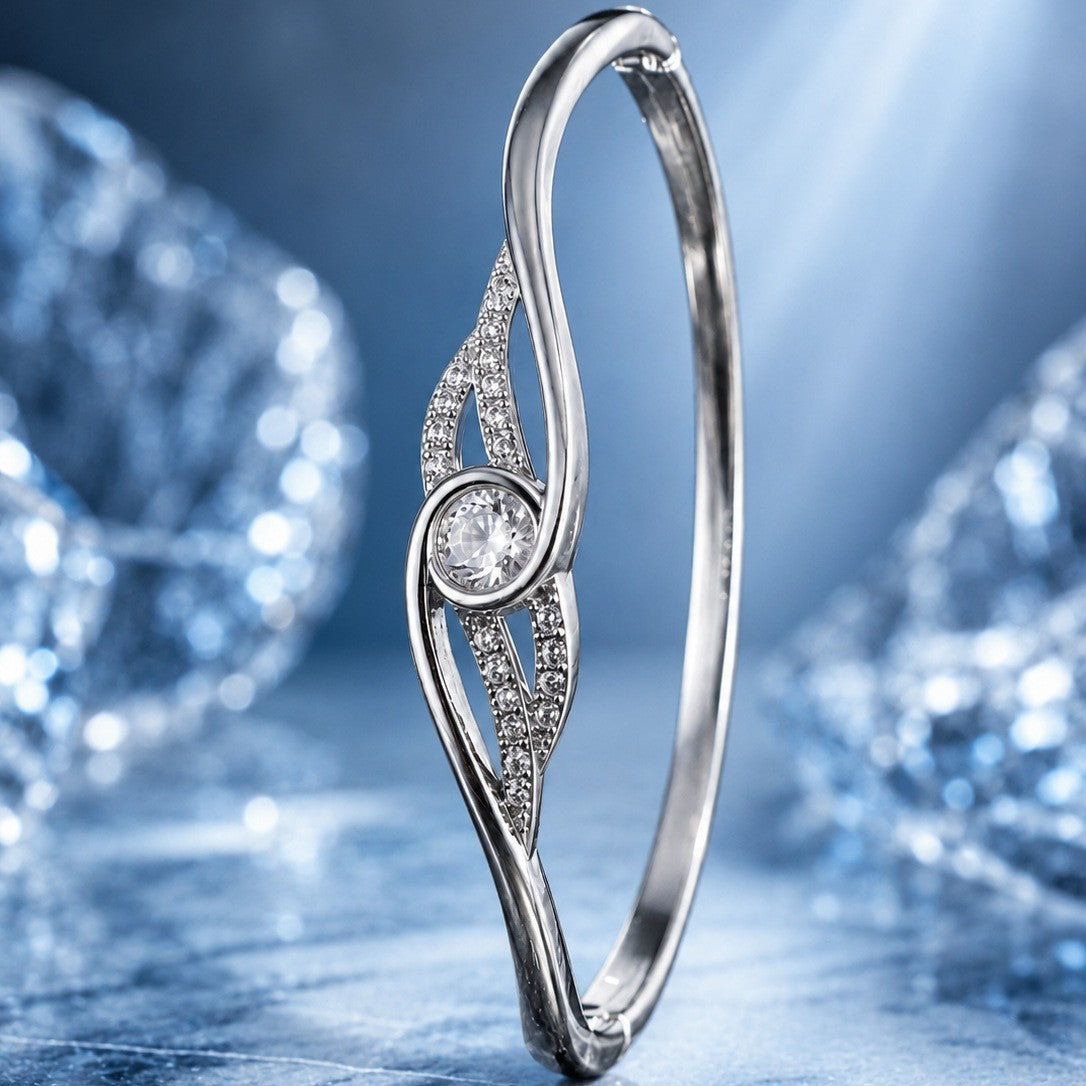 French-inspired cuff bracelet by Yoshan, detail view 2