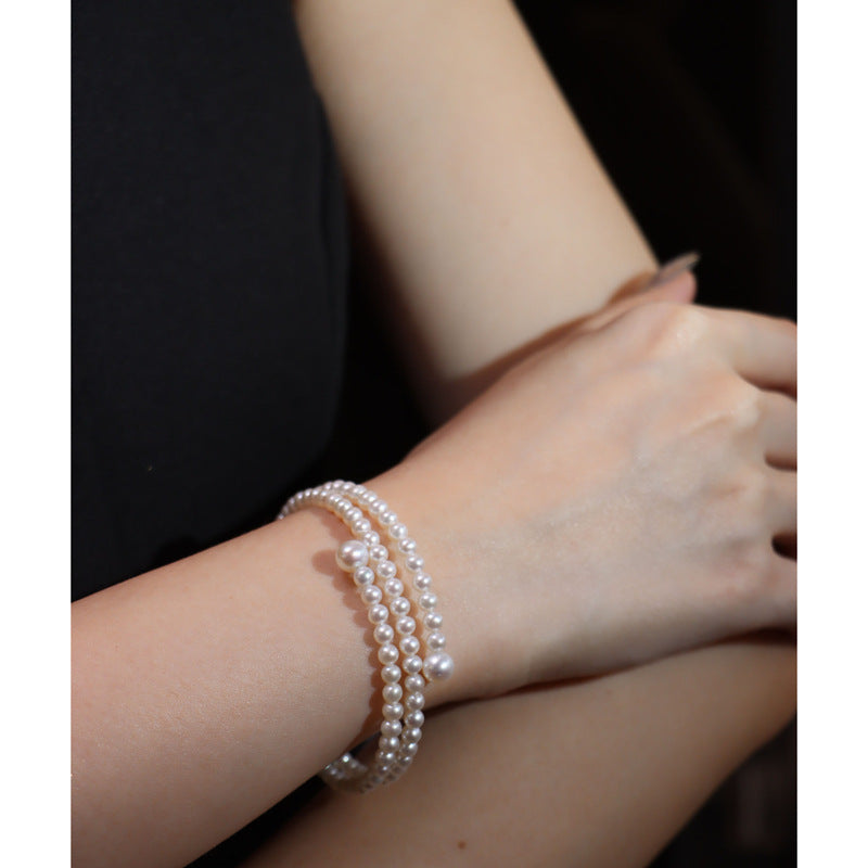Pearl French-inspired cuff bracelet by Yoshan
