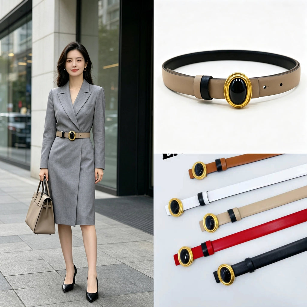 Women's Waist-Defining Slim-Waist Leather Coat Belt Waist-Cinching Everyday Jeans Gift Party Office Vacation
