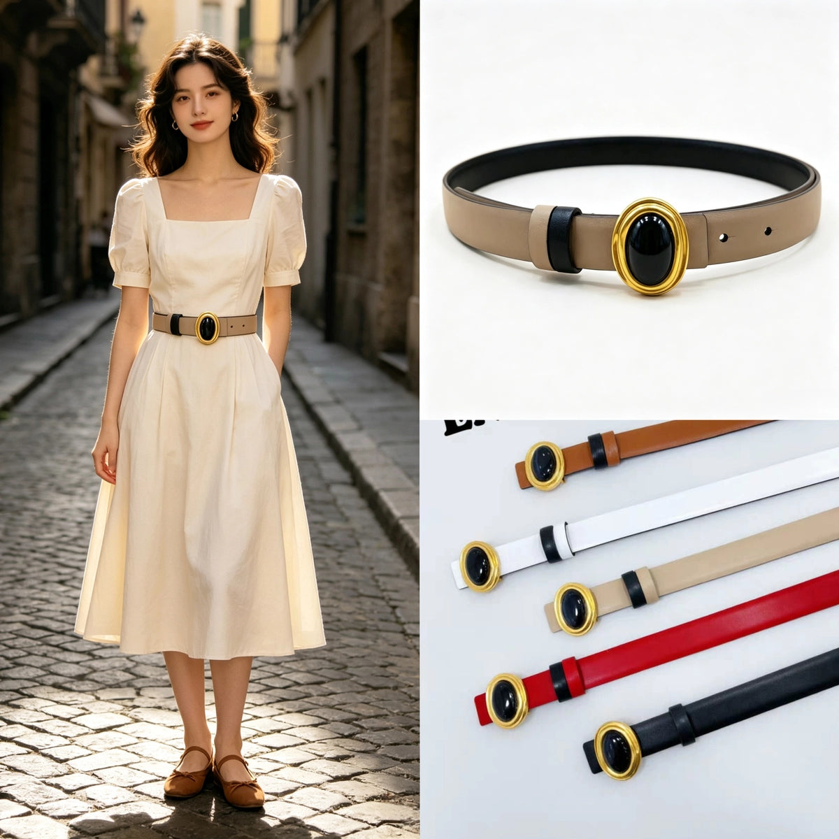 Women's Waist-Defining Slim-Waist Leather Coat Belt Waist-Cinching Everyday Jeans Gift Party Office Vacation