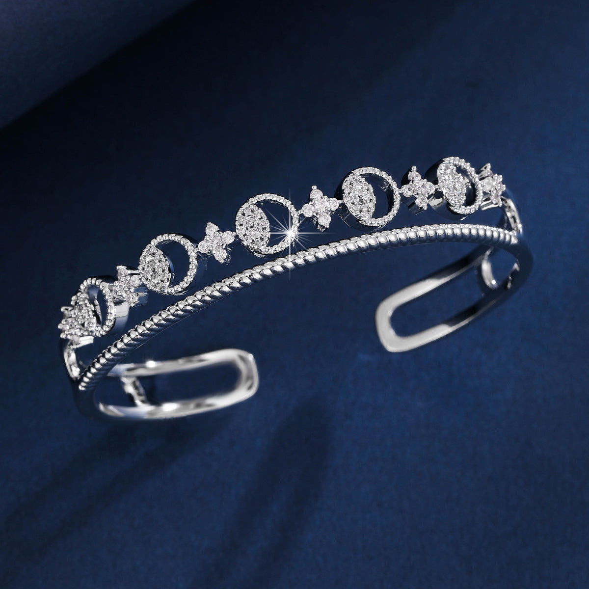 Cutout cuff bracelet by Yoshan, detail view 5